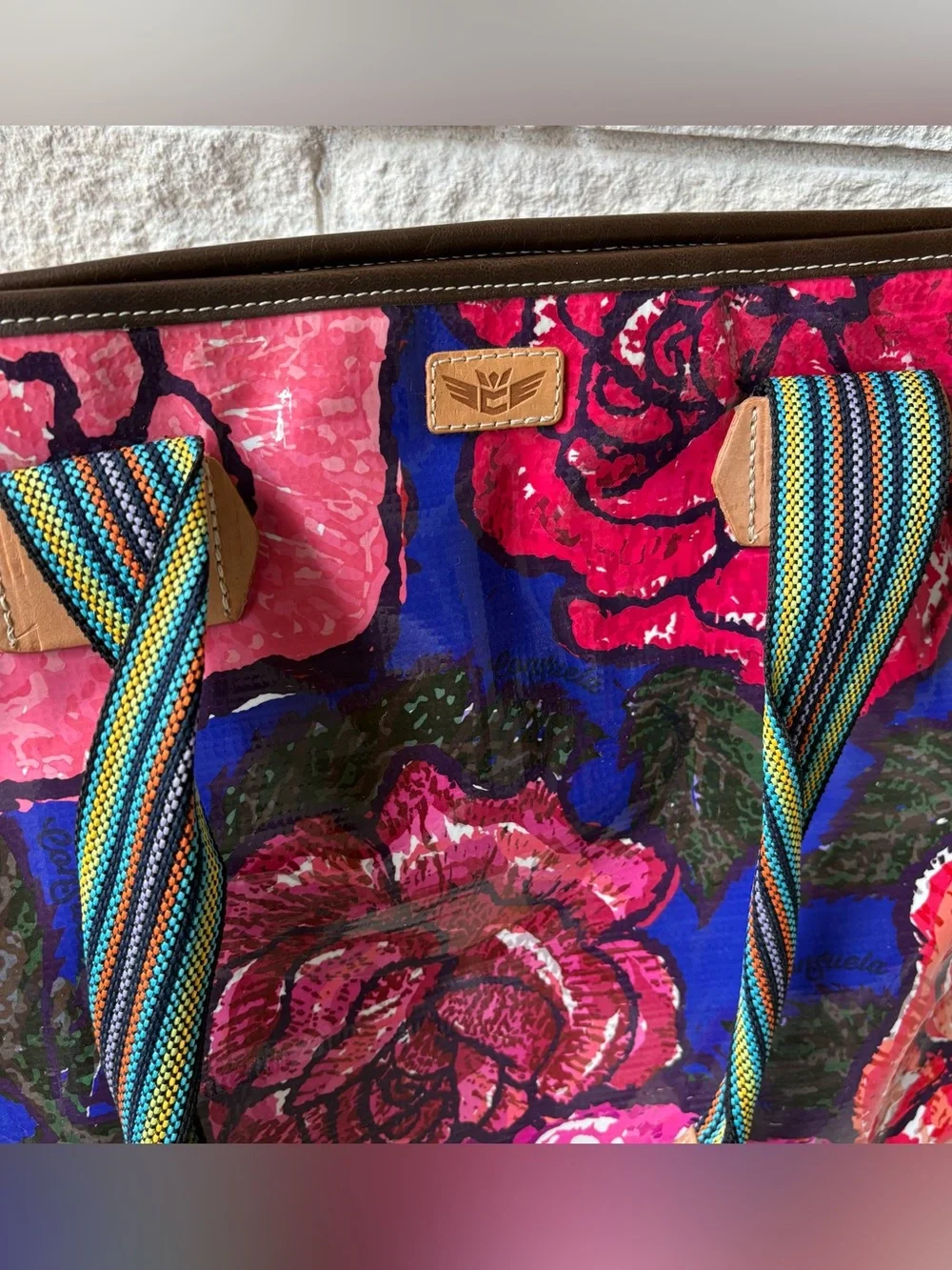 Consuela Royal Rosie Zipper Tote/ Bag Retired Design Rare Find - Picture 3 of 11